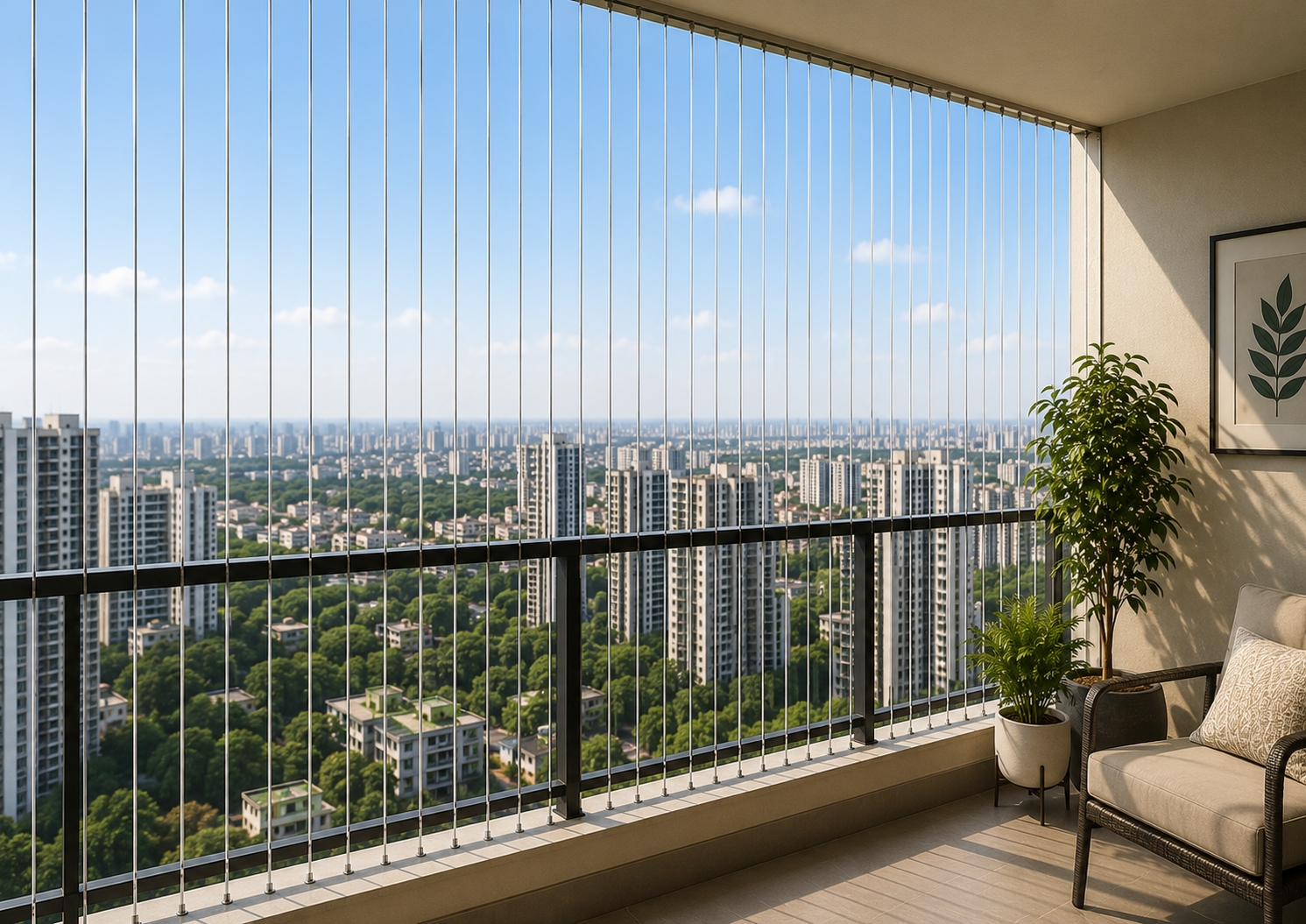 Invisible Grill for High Rise