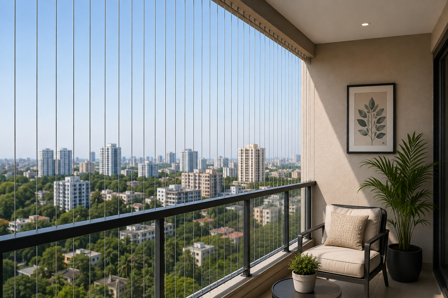 High Rise Building Balcony View